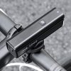 1000 lm priekšējais velosipēda lukturis ar USB-C - USB-A kabeli - melns