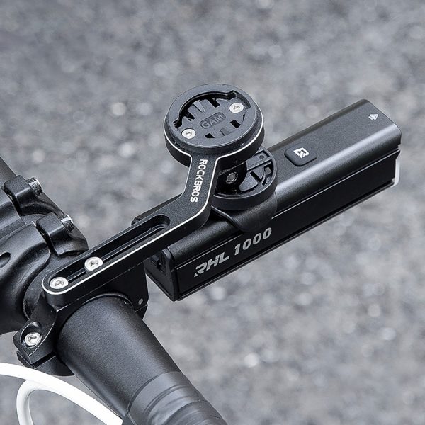 1000 lm priekšējais velosipēda lukturis ar USB-C - USB-A kabeli - melns