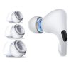 Ausu uzgaļi AirPods Pro 1/2 austiņām S/M/L izmēros, balti - 6 gab.