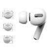Ausu uzgaļi AirPods Pro 1/2 austiņām S/M/L izmēros, balti - 6 gab.