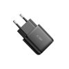 USB-C PD 20W / USB-A QC 3.0 sienas lādētājs - melns
