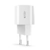 C20W mini USB-C PD 20W / USB-A QC 3.0 sienas lādētājs - balts