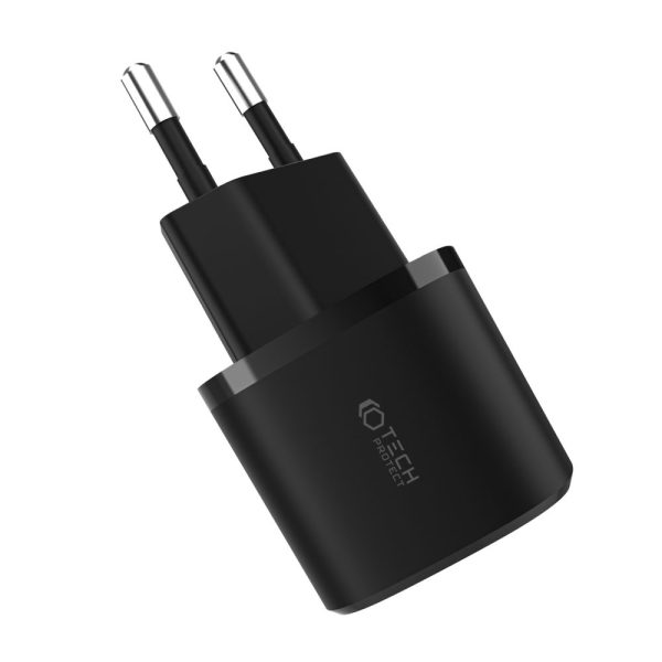 C20W mini USB-C PD 20W / USB-A QC 3.0 sienas lādētājs - balts