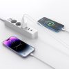 C20W mini USB-C PD 20W / USB-A QC 3.0 sienas lādētājs - balts