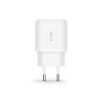 USB-C PD 20W / USB-A QC 3.0 sienas lādētājs ar USB-C / iPhone Lightning kabeli - balts