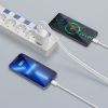 USB-C PD 20W / USB-A QC 3.0 sienas lādētājs ar USB-C / iPhone Lightning kabeli - balts