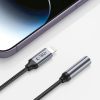 iPhone Lightning uz 3,5 mm mini ligzdas adapteris - melns