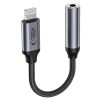 iPhone Lightning uz 3,5 mm mini ligzdas adapteris - melns