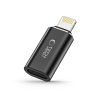 iPhone Lightning (vīriešu) uz USB-C (sieviešu) adapteris — melns
