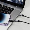 iPhone Lightning (vīriešu) uz USB-C (sieviešu) adapteris — melns