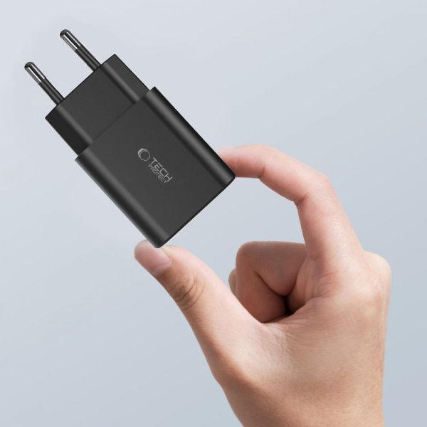 USB-C PD / USB-A QC 30W sienas lādētājs - balts