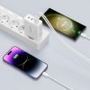 GaN 3x USB-C PD USB-A QC 100W sienas lādētājs - balts