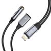iPhone Lightning uz 3,5 mm mini ligzdu adaptera kabelis - iPhone Lightning - melns