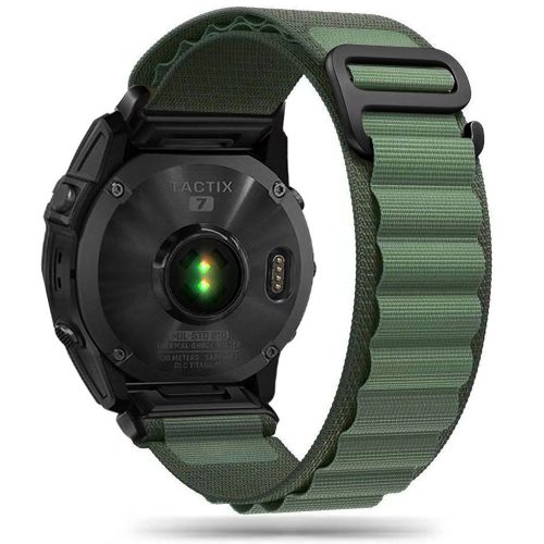 Garmin Fenix 5 / 6 / 6 Pro / 7 neilona Pro pulksteņa siksniņa - tumši zaļa