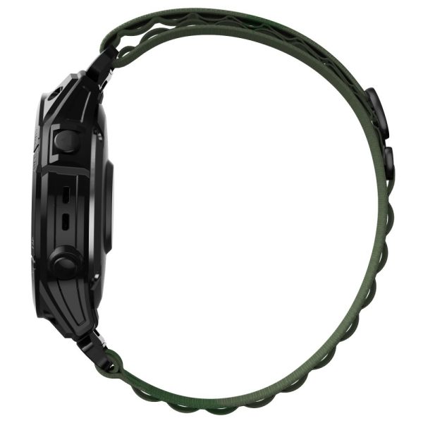 Garmin Fenix 5 / 6 / 6 Pro / 7 neilona Pro pulksteņa siksniņa - tumši zaļa