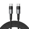 USB-C PD 100W 5A 3m kabelis - pelēks