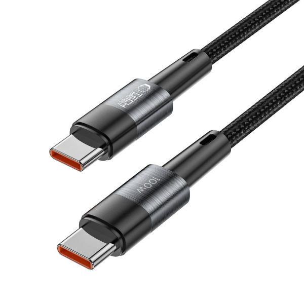 USB-C PD 100W 5A 3m kabelis - pelēks