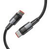 USB-C PD 100W 5A 3m kabelis - pelēks