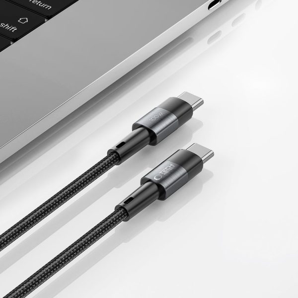 USB-C PD 100W 5A 3m kabelis - pelēks