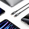 USB-C PD 100W 5A 3m kabelis - pelēks
