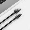 USB-C - USB-A 100W 5A 0,5 m kabelis - melns