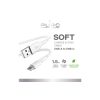 USB-A - USB-C kabelis 1,5 m - balts