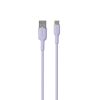USB-A - USB-C kabelis 1,5 m - violets