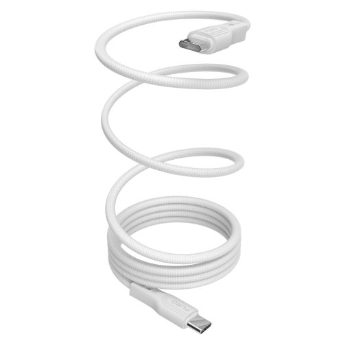 USB-C 60W magnētiskais kabelis USB 1m - balts