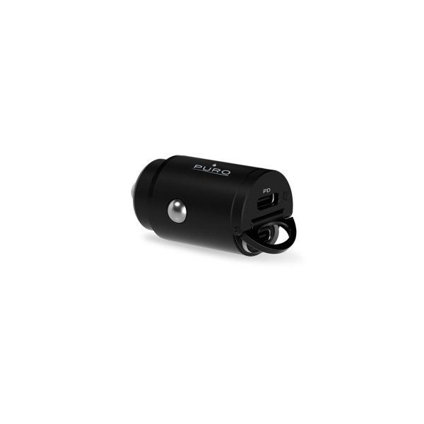 Automašīnas lādētājs 2 x USB-C 30W PD - melns
