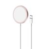 Magnētiskais bezvadu lādētājs ar MagSafe Magnetico 1m - rozā