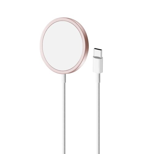 Magnētiskais bezvadu lādētājs ar MagSafe Magnetico 1m - rozā