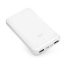 Powerbank 10000mAh USB-A USB-C 12W - balts