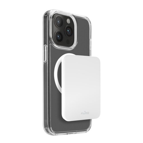 4200mAh USB-C MagSafe Slim Power Mag pārnēsājamais akumulators - balts