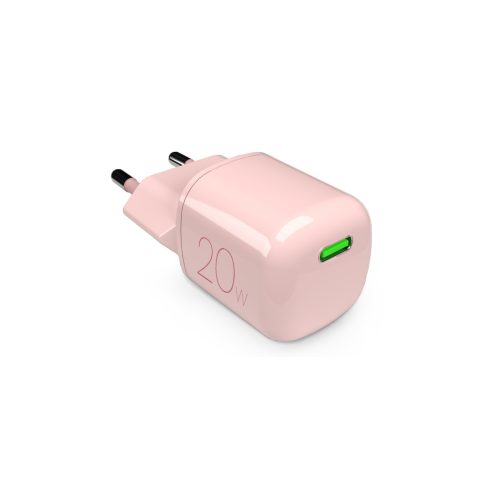 USB-C GaN 20W sienas lādētājs - rozā