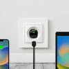USB-C GaN 20W sienas lādētājs - melns