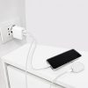 USB-A USB-C PD 25W sienas lādētājs - balts