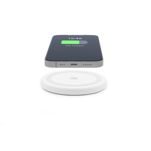 Bezvadu lādētājs Android iPhone viedtālruņiem 15W - balts