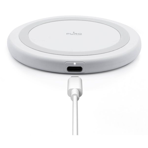 Bezvadu lādētājs Android iPhone viedtālruņiem 15W - balts