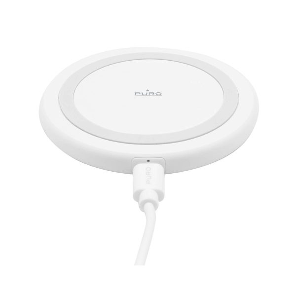 Bezvadu lādētājs Android iPhone viedtālruņiem 15W - balts