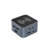 12 vienā centrmezgls ar bezvadu lādētāju USB-A USB-C HDMI RJ45 SD TF mini ligzda - pelēks