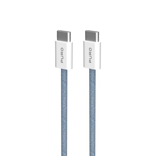 USB-C 60W 1,5m kabelis - zils