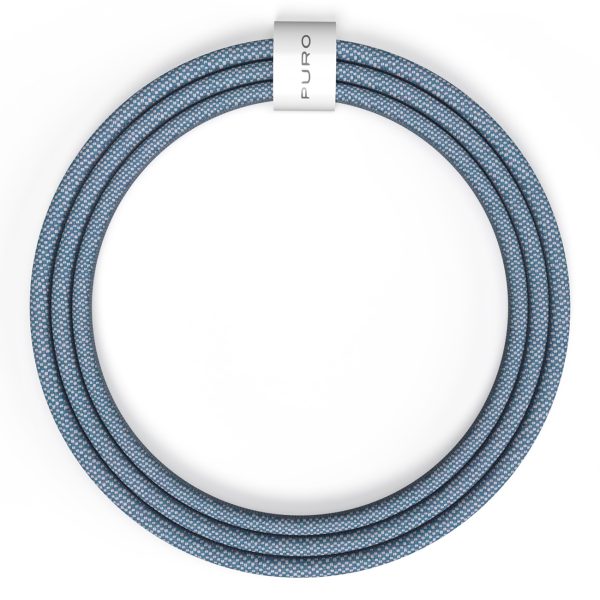 USB-C 60W 1,5m kabelis - zils