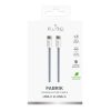 USB-C 60W 1,5m kabelis - zils