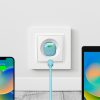 USB-C GaN 20W sienas lādētājs - zaļš
