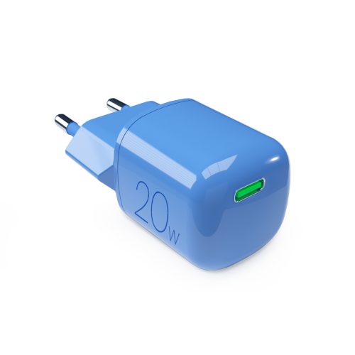USB-C GaN 20W sienas lādētājs - zils