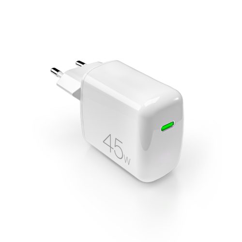USB-C PD GaN 45W sienas lādētājs - balts