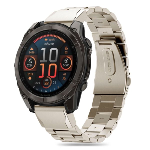Aproce Garmin Fenix 5 / 6 / 6 PRO / 7 / 8 / E pulkstenim - titāna