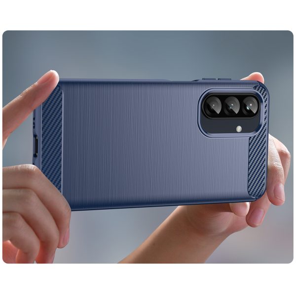 Silikona maciņš Samsung Galaxy A26 Carbon korpusam - zils