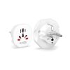 Ceļojuma adapteris UK/US/AU/FI/CN-1/CN-2 uz ES — balts