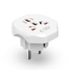 Ceļojuma adapteris UK/US/AU/FI/CN-1/CN-2 uz ES — balts